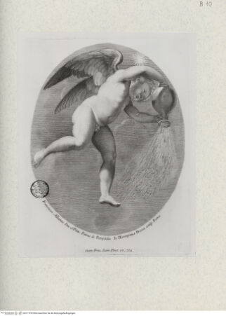 Vorderseite von Landesbildstelle Rheinland [http://creativecommons.org/publicdomain/mark/1.0/] Fresko des Palazzo VerospiWasser gießender Putto aus dem Fresko des Palazzo Verospi - , bh311978. Foto.