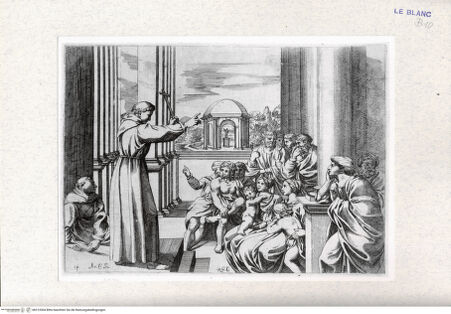 Vorderseite von Landesbildstelle Rheinland [http://creativecommons.org/publicdomain/mark/1.0/] 'Leben des Heiligen Diego' nach den Fresken in der Kirche Nostra Signora del S. Cuore, RomBlatt 14 - , bh312004. Foto.