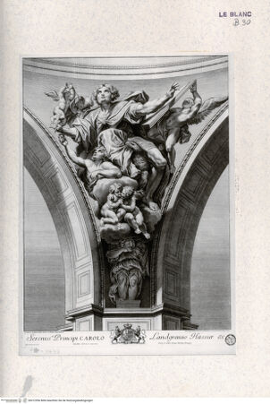 Vorderseite von Landesbildstelle Rheinland [http://creativecommons.org/publicdomain/mark/1.0/] Die vier Evangelisten in den Kuppelpendentifs von Sant' Andrea della ValleDer Evangelist Johannes - , bh312956. Foto.
