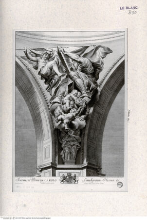 Vorderseite von Landesbildstelle Rheinland [http://creativecommons.org/publicdomain/mark/1.0/] Die vier Evangelisten in den Kuppelpendentifs von Sant' Andrea della ValleDer Evangelist Markus - , bh312957. Foto.