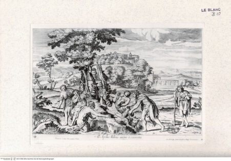 Vorderseite von Landesbildstelle Rheinland [http://creativecommons.org/publicdomain/mark/1.0/] Villa Aldobrandina Tusculana sive Varij illius hortorum et fontium prospectusDie Schindung der Marsyas - , bh312986. Foto.