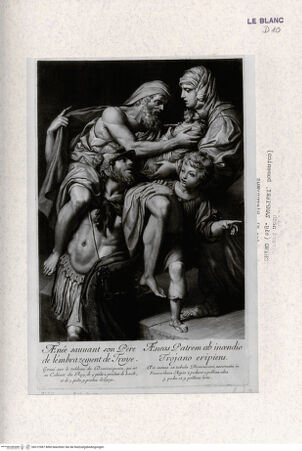 Vorderseite von Landesbildstelle Rheinland [http://creativecommons.org/publicdomain/mark/1.0/] Aeneas rettet seinen Vater - , bh312987. Foto.