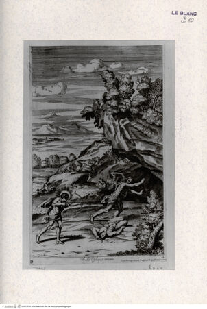 Vorderseite von Landesbildstelle Rheinland [http://creativecommons.org/publicdomain/mark/1.0/] Villa Aldobrandina Tusculana sive Varij illius hortorum et fontium prospectusApoll tötet die Kyklopen - , bh312990. Foto.