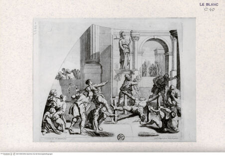 Vorderseite von Landesbildstelle Rheinland [http://creativecommons.org/publicdomain/mark/1.0/] Die Geißelung des Heiligen Andreas - , bh313000. Foto.