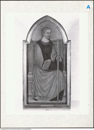 Vorderseite von Walters Art Gallery Baltimore [https://www.deutsche-digitale-bibliothek.de/content/lizenzen/rv-ez/] Jakobus der Ältere - , bh313358_recto. Foto.