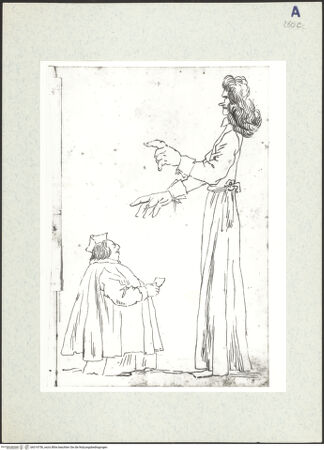 Vorderseite von Biblioteca Apostolica Vaticana [https://www.deutsche-digitale-bibliothek.de/content/lizenzen/rv-ez/] Karikaturen diverser Edelmänner und PrälatenKarikatur zweier in Profil stehenden Prälaten - , bh314756_recto. Foto.