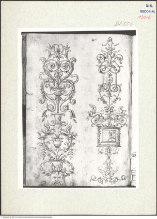 Vorderseite von Warburg Institute [https://www.deutsche-digitale-bibliothek.de/content/lizenzen/rv-ez/] Codex EscurialensisZwei Pilasterfüllungen unbekannter Herkunft - , bh315350_recto. Foto.