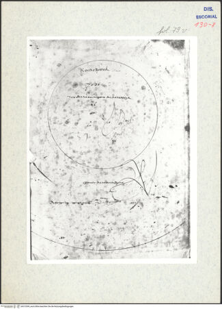 Vorderseite von Warburg Institute [https://www.deutsche-digitale-bibliothek.de/content/lizenzen/rv-ez/] Codex EscurialensisQuerschnitt eines Geschützrohres - , bh315399_recto. Foto.