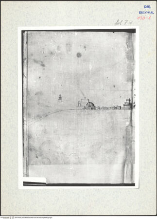 Vorderseite von Warburg Institute [https://www.deutsche-digitale-bibliothek.de/content/lizenzen/rv-ez/] Codex EscurialensisPanorama der Stadt vom Monte Mario aus - fol. 7v: linke Bildhälfte, bh315420_recto. Foto.