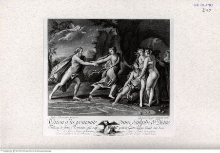 Vorderseite von Landesbildstelle Rheinland [http://creativecommons.org/publicdomain/mark/1.0/] Orion verfolgt eine Nymphe der Diana - , bh315870. Foto.