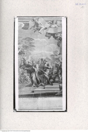 Vorderseite von Landesbildstelle Rheinland [http://creativecommons.org/publicdomain/mark/1.0/] Triumph der Tugend (Thesenblatt zur Doktorwürde in Philosophie und Theologie des Benedetto Pamphili) - Blatt 2 - , bh315877. Foto.