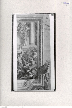 Vorderseite von Landesbildstelle Rheinland [http://creativecommons.org/publicdomain/mark/1.0/] Triumph der Tugend (Thesenblatt zur Doktorwürde in Philosophie und Theologie des Benedetto Pamphili) - Blatt 3 - , bh315878. Foto.