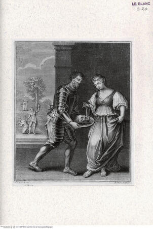 Vorderseite von Landesbildstelle Rheinland [http://creativecommons.org/publicdomain/mark/1.0/] Herodias mit dem Haupt Johannes des Täufers - , bh315887. Foto.