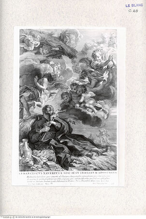 Vorderseite von Landesbildstelle Rheinland [http://creativecommons.org/publicdomain/mark/1.0/] Der sterbende Sankt Franziskus Xaverius - , bh315890. Foto.