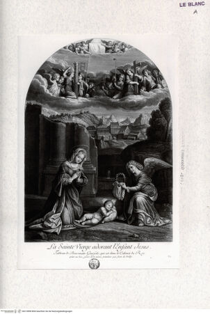 Vorderseite von Landesbildstelle Rheinland [http://creativecommons.org/publicdomain/mark/1.0/] Maria betet das Kind an - , bh315898. Foto.