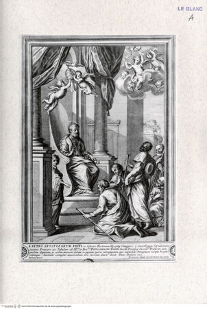 Vorderseite von Landesbildstelle Rheinland [http://creativecommons.org/publicdomain/mark/1.0/] Pilger in der Peterskirche - , bh315990. Foto.