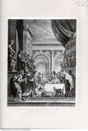 Vorderseite von Landesbildstelle Rheinland [http://creativecommons.org/publicdomain/mark/1.0/] Das Gastmahl des Reichen und der arme Lazarus - , bh315991. Foto.