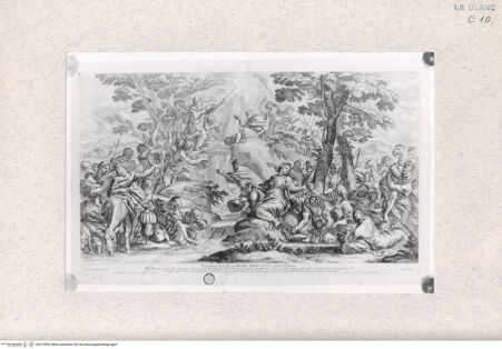 Vorderseite von Landesbildstelle Rheinland [http://creativecommons.org/publicdomain/mark/1.0/] Moses schlägt das Wasser aus dem Felsen - , bh315992. Foto.