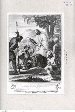 Vorderseite von Landesbildstelle Rheinland [http://creativecommons.org/publicdomain/mark/1.0/] Der Heilige Franziskus Xaverius tauft in Indien - , bh316001. Foto.