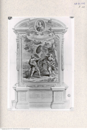 Vorderseite von Landesbildstelle Rheinland [http://creativecommons.org/publicdomain/mark/1.0/] König Numa erhält vom Himmel den heiligen Schild; Thesenblatt - , bh316011. Foto.