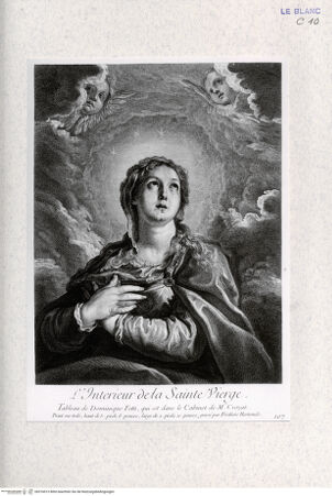 Vorderseite von Landesbildstelle Rheinland [http://creativecommons.org/publicdomain/mark/1.0/] Maria in der Glorie im Gebet - , bh316013. Foto.