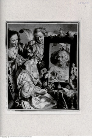 Vorderseite von Landesbildstelle Rheinland [http://creativecommons.org/publicdomain/mark/1.0/] Die alte Kurtisane bei der Toilette - , bh316167. Foto.