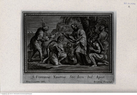 Vorderseite von Landesbildstelle Rheinland [http://creativecommons.org/publicdomain/mark/1.0/] Franziskus Xaverius tauft in Indien - , bh316171. Foto.