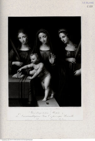 Vorderseite von Landesbildstelle Rheinland [http://creativecommons.org/publicdomain/mark/1.0/] Maria mit dem Kind und den Heiligen Katharina und Barbara - , bh316172. Foto.