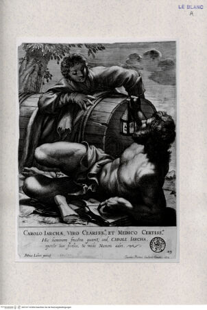 Vorderseite von Landesbildstelle Rheinland [http://creativecommons.org/publicdomain/mark/1.0/] Diogenes, vor der Tonne liegend - , bh316174. Foto.