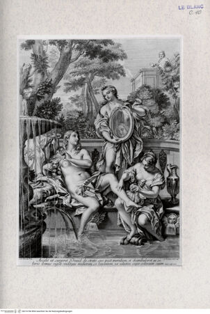 Vorderseite von Bibliotheca Hertziana [http://creativecommons.org/publicdomain/mark/1.0/] Kupferstiche Jakob Freys und anderer von Gemälden Carlo Marattas und anderer in römischen Kirchen und SammlungenTafel (6): David und Bathseba - , bh316186. Foto.