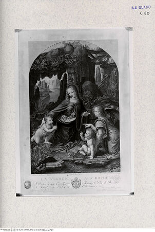 Vorderseite von Landesbildstelle Rheinland [http://creativecommons.org/publicdomain/mark/1.0/] Die Felsgrottenmadonna - , bh316205. Foto.