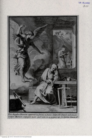 Vorderseite von Landesbildstelle Rheinland [http://creativecommons.org/publicdomain/mark/1.0/] Szenen aus dem Leben der MariaBlatt VIII: Der Traum des Joseph - , bh316211. Foto.