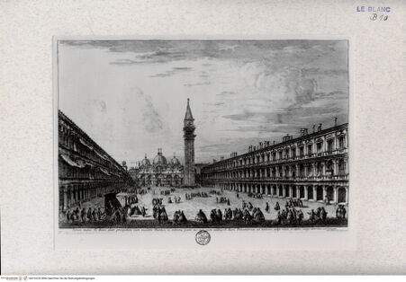 Vorderseite von Landesbildstelle Rheinland [http://creativecommons.org/publicdomain/mark/1.0/] Ansichten VenedigsBlick auf Piazza San Marco - , bh316225. Foto.