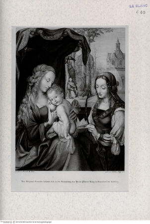 Vorderseite von Landesbildstelle Rheinland [http://creativecommons.org/publicdomain/mark/1.0/] Madonna mit Kind und der Heiligen Katharina - , bh316256. Foto.