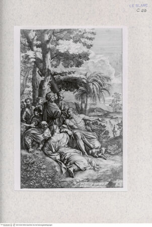 Vorderseite von Landesbildstelle Rheinland [http://creativecommons.org/publicdomain/mark/1.0/] Johannes der Täufer, auf Jesus zeigend - , bh316262. Foto.