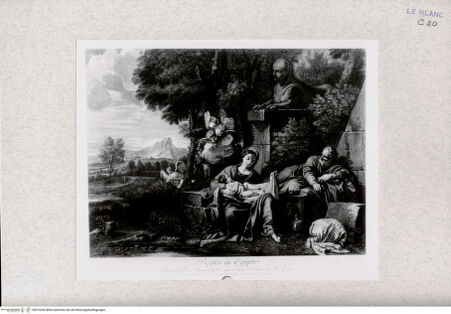 Vorderseite von Landesbildstelle Rheinland [http://creativecommons.org/publicdomain/mark/1.0/] Die Ruhe auf der Flucht nach Ägypten - , bh316265. Foto.