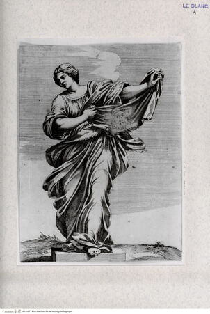 Vorderseite von Landesbildstelle Rheinland [http://creativecommons.org/publicdomain/mark/1.0/] Die Heilige Veronika (Statue des Vierungspfeilers in Sankt Peter, Rom) - , bh316271. Foto.