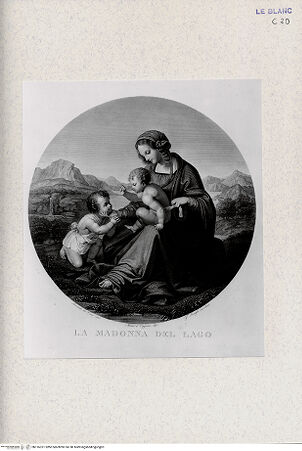 Vorderseite von Landesbildstelle Rheinland [http://creativecommons.org/publicdomain/mark/1.0/] Madonna del Lago - , bh316321. Foto.