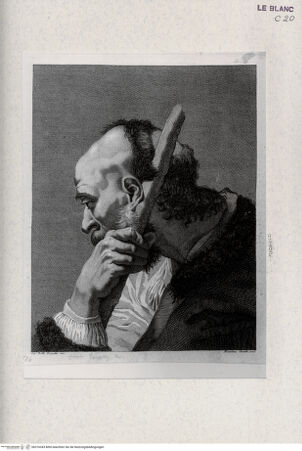 Vorderseite von Landesbildstelle Rheinland [http://creativecommons.org/publicdomain/mark/1.0/] Kopf eines Heiligen (?) - , bh316343. Foto.