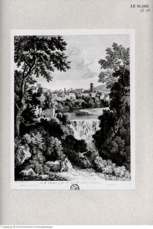 Vorderseite von Landesbildstelle Rheinland [http://creativecommons.org/publicdomain/mark/1.0/] Bergige Landschaft mit Menschen und Gebäuden - , bh316365. Foto.