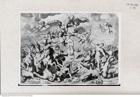 Vorderseite von Düsseldorf Landesbildstelle Rheinland [http://creativecommons.org/publicdomain/mark/1.0/] Allegorie mit "Arcanis Nodis" - , bh316404. Foto.