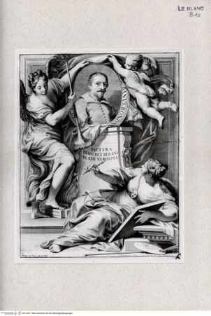 Vorderseite von Landesbildstelle Rheinland [http://creativecommons.org/publicdomain/mark/1.0/] Bildnis des Francesco Albani (aus der Folge von Stichen nach der Galerie Verospi) - , bh316411. Foto.