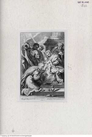 Vorderseite von Landesbildstelle Rheinland [http://creativecommons.org/publicdomain/mark/1.0/] Mazzinelli, Alessandro: Uffizio della B.V. Maria per tutti i tempi nell'anno, Rom 17837 - Die Anbetung der Könige - , bh316440. Foto.