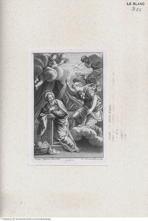 Vorderseite von Landesbildstelle Rheinland [http://creativecommons.org/publicdomain/mark/1.0/] Mazzinelli, Alessandro: Uffizio della B.V. Maria per tutti i tempi nell'anno, Rom 178310 - Verkündigung an Maria - , bh316446. Foto.