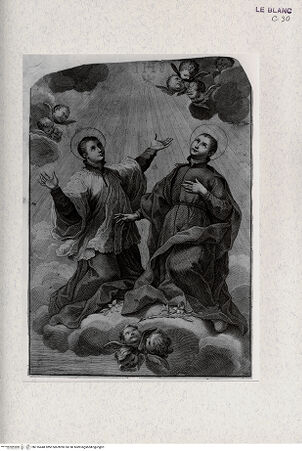 Vorderseite von Landesbildstelle Rheinland [http://creativecommons.org/publicdomain/mark/1.0/] Die Heiligen Luigi Gonzaga und Stanislaus Kostka - , bh316448. Foto.