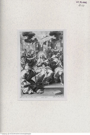 Vorderseite von Landesbildstelle Rheinland [http://creativecommons.org/publicdomain/mark/1.0/] Mazzinelli, Alessandro: Uffizio dé Morti ... Rom 1783III - Das Pfingstwunder - , bh316450. Foto.