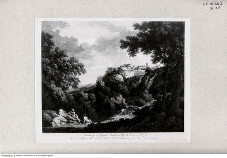 Vorderseite von Landesbildstelle Rheinland [http://creativecommons.org/publicdomain/mark/1.0/] Landschaft mit Blick auf Tivoli - , bh316461. Foto.
