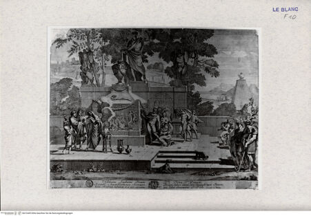 Vorderseite von Landesbildstelle Rheinland [http://creativecommons.org/publicdomain/mark/1.0/] Cäsar opfert am Grabmal Alexanders des Großen - , bh316493. Foto.