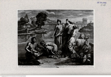 Vorderseite von Landesbildstelle Rheinland [http://creativecommons.org/publicdomain/mark/1.0/] Die Auffindung des Mosesknaben - , bh316521. Foto.