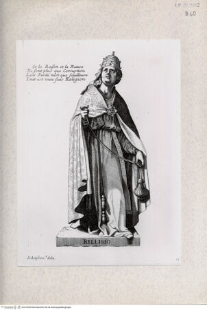 Vorderseite von Landesbildstelle Rheinland [http://creativecommons.org/publicdomain/mark/1.0/] Die TugendenTafel 14: Religio - , bh316565. Foto.